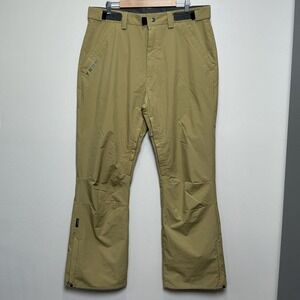 Turbine Snow Pants Men's XL Ski Tan Winter Sport Cargo Zippers Lined EUC